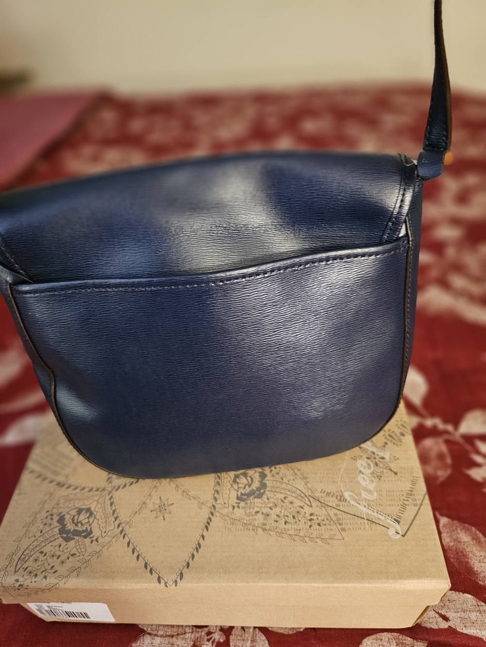 Polo by Ralph Lauren Navy Crossbody Satchel with Gold Hardware - Picture 4 of 7